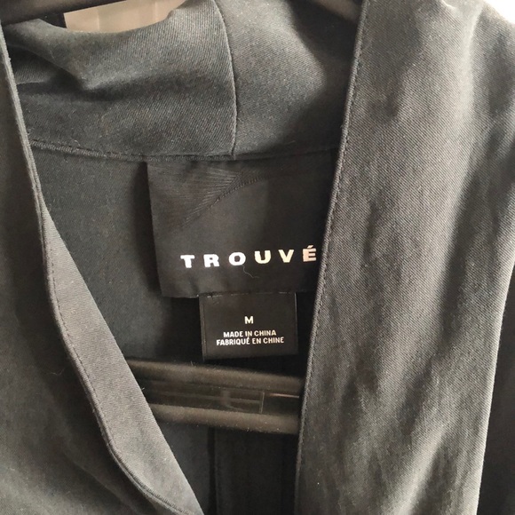 Black blazer with zipper details - Picture 2 of 5